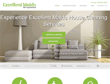 Tablet Screenshot of excellentmaids.net