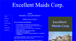 Desktop Screenshot of excellentmaids.com